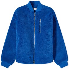Куртка Cole Buxton Fleece Bomber, цвет Cobalt Blue