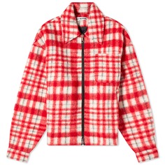 Рубашка Cole Buxton Wool Check Overshirt, цвет Red, Black &amp; White