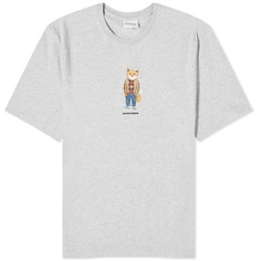 Футболка Maison Kitsune Dressed Fox Regular, цвет Grey Melange