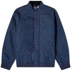 Куртка Blue Blue Japan Sashiko Embroidered Bomber, темно-синий