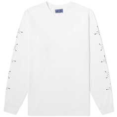 Футболка Blue Blue Japan Koborebi Printed Long Sleeve, белый