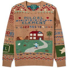 Джемпер Polo Ralph Lauren X Element Intarsia, цвет Brown Multi