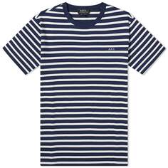 Футболка A.P.C. Emilien Stripe, цвет Dark Navy &amp; White