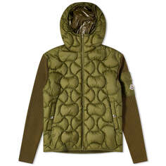 Куртка Moncler Quilted Knit, оливковое