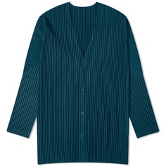 Кардиган Homme Plissé Issey Miyake Pleated, цвет Dark Green