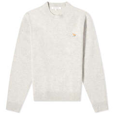 Джемпер Maison Kitsune Baby Fox Patch, цвет Light Grey Melange