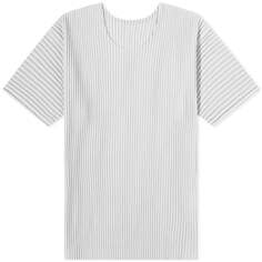 Футболка Homme Plissé Issey Miyake Pleated, серый