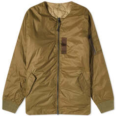 Куртка Taion X Beams Lights Reversible Ma-1 Down, цвет Olive &amp; Beige