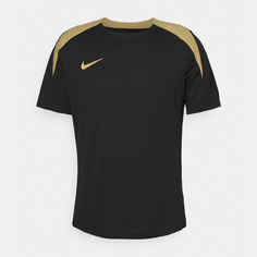 Спортивная футболка Nike Performance Strike, черный/золотой
