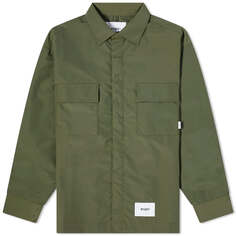 Рубашка Wtaps 08 Nylon Overshirt, цвет Olive Drab (W)Taps