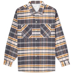 Рубашка Universal Works Brushed Flannel Work, цвет Grey Check
