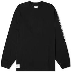 Футболка Wtaps Long Sleeve 11 Disarmament, черный (W)Taps