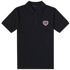 Поло Moncler Heart Logo, черный