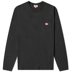 Футболка Armor-Lux Long Sleeve Logo Pocket, черный