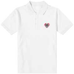 Поло Moncler Heart Logo, белый