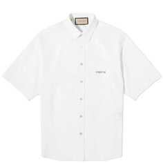 Рубашка Gucci Logo Pocket Short Sleeve, белый