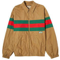 Куртка Gucci Grg Logo Harrington, цвет Tan