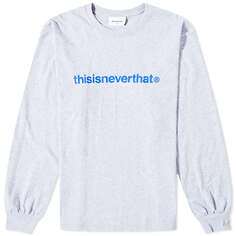 Футболка Thisisneverthat T-Logo Long Sleeve, цвет Heather Grey