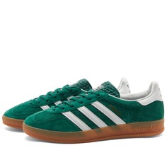 Кроссовки Adidas Gazelle Indoor, цвет Collegiate Green, White &amp; Gum 2