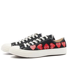 Кроссовки Comme Des Garçons Play X Converse Multi Heart Low, черный