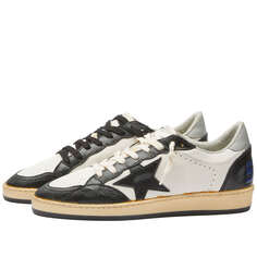 Кроссовки Golden Goose Ball Star Leather, цвет White, Black &amp; Grey