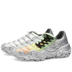 Кроссовки Acne Studios Bolzter Football, цвет Grey &amp; Green