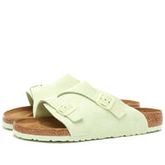 Сандалии Birkenstock Zürich, цвет Faded Lime Suede