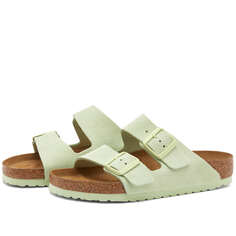 Сандалии Birkenstock Arizona, цвет Faded Lime Suede