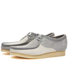 Ботинки Clarks Originals Wallabee, цвет Grey &amp; Off White