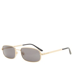 Солнцезащитные очки Gucci Eyewear Gg1457S, цвет Gold &amp; Grey