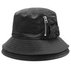 Панама Sacai Pocket Double Brim, черный