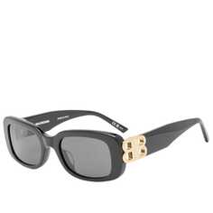 Солнцезащитные очки Balenciaga Eyewear Bb0310Sk, цвет Black &amp; Grey
