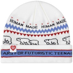 Шапка Human Made Jacquard, белый