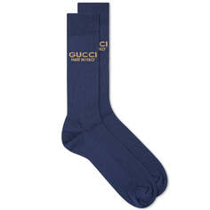 Носки Gucci Logo, темно-синий