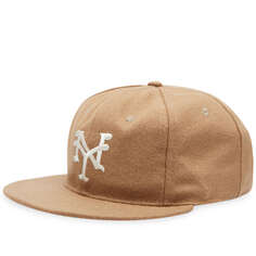 Бейсболка Ebbets Field Flannels New York Cubans, коричневый