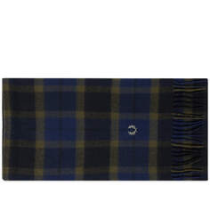 Шарф Fred Perry Lambswool Tartan, цвет Filed Green &amp; Light Oyster
