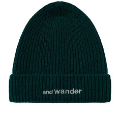 Шапка And Wander Shetland Wool, зеленый