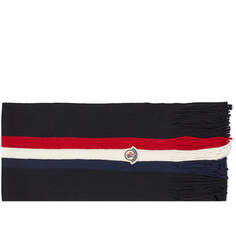 Шарф Moncler Tricolour Logo, черный