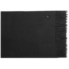 Шарф Maison Kitsune Fox Head Patch Wool, цвет Black &amp; Charcoal