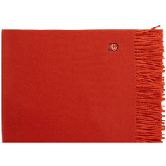 Шарф Maison Kitsune Fox Head Patch Wool, цвет Burnt Red &amp; Rust