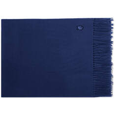 Шарф Maison Kitsune Fox Head Patch Wool, цвет Ink Blue