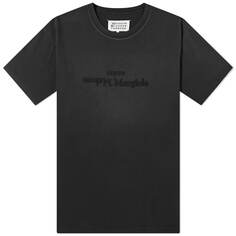 Футболка Maison Margiela Faded Logo, цвет Washed Black