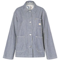 Куртка Nudie Jeans Co Eva Hickory Striped, цвет Blue &amp; Off White