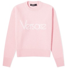 Джемпер Versace Knitted Logo, цвет Pale Pink