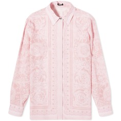 Рубашка Versace Printed Silk, цвет Pale Pink
