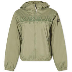 Куртка Napapijri Raymi Logo Zip, цвет Green Lichen