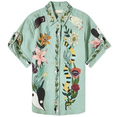 Рубашка Alémais Meagan Oversized Linen, цвет Jade