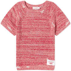 Футболка Charles Jeffrey Label Knitted Baby, цвет Red Marl