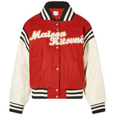 Куртка Maison Kitsune Varsity, цвет Burnt Red