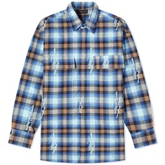 Рубашка Amiri Double Pocket Workwear, цвет Legion Blue